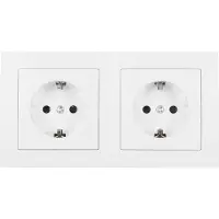 McPower 3-teiliges Steckdosen-Set FLAIR "Beginner 2S", weiß, matt