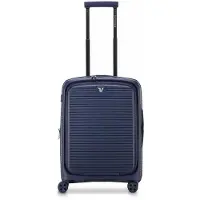 Roncato ARCADE DLX Trolley S (55cm) Erweiterbar mit Vortasche Nachtblau