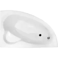 Badland Eckbadewanne Badewanne Natalia LINKS 150x100 mit Acrylschürze, Füßen und Ablaufgarnitur GRATIS