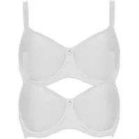 Susa 2er Pack Spacer BH mit Bügel Catania Weiss Weiss