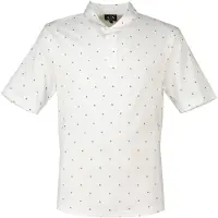 Armani Exchange für Herren. XM000735AF10356F0198 Bedrucktes weißes Poloshirt (M), Lässig, Baumwolle, Kurzarm