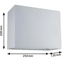 Paulmann URail-Lampenschirm Verona 2Easy, grau, 25 x 13 cm