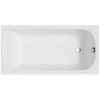 Polimat Badewanne Rechteck 140x70 mit Styroporverkleidung, Ablauf & Füße GRATIS | Komplettset 4in1 Original Acryl Wanne Siphon | BADLAND CLASSIC SLIM