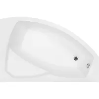 Besco Badewanne Eckbadewanne 140x90 Links mit AcrylSchürze, Ablaufgarnitur & Füßen GRATIS | Komplettset 5in1 Original Acryl Wanne Siphon | BADLAND RIMA