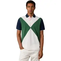 Hackett für Herren. HM5600208 Polo Nbr Diamond in gebrochenem Weiß (M), Lässig, Baumwolle, Kurzarm