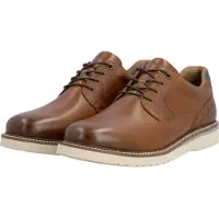 Rieker Schnürschuh , Herren, Gr. 40, Synthetik Textil, braun, Glattleder, used, Schuhe Schnürschuh, Halbschuh, Business-Schnürer in bequemer Form