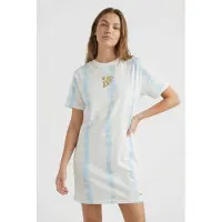 O'Neill Shirtkleid "WOTW T-SHIRT DRESS", Damen, Gr. L (40), N-Gr, weiß, neutral, Obermaterial: 100% Baumwolle, Kleider Shirtkleid, aus Baumwolle, locker geschnitten