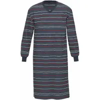 Ammann Pyjama "Nachthemd 1/1 Arm Men / Nightwear", Herren, Gr. 48, blau (nightblau), Obermaterial: 100% Baumwolle CO., Homewear-Sets Pyjama