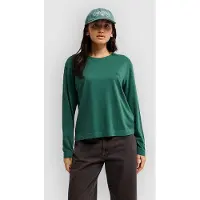 Quiksilver Langarmshirt "Essential", Damen, Gr. XL, grün (forest), Obermaterial: 100% Baumwolle., Shirts Langarmshirt