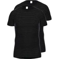 Ammann Unterhemd "2er Pack T-Shirt Unterhemd Day Classic", Herren, Gr. 14, N-Gr, grau (anthrazit), Obermaterial: 75% Baumwolle CO. 25% Polyester PES., Unterhemden Unterhemd