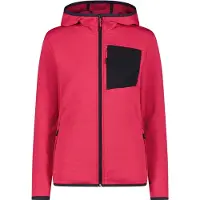 CMP Woman Fleece Jacket FIX Hood carminio (C839) 34