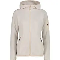 CMP Dicke gestreifte Kapuzenfleecejacke Damen Knit-Tech