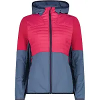CMP Hybrid Stretch Performance Kapuzenshirt Damen Unlimitech Feel Warm Flat