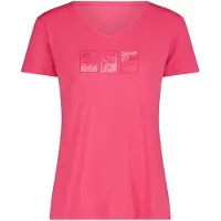 CMP - Women's T-Shirt V-Neck - Funktionsshirt Gr 34 rosa