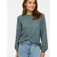 Vila Viliga Pointelle Strickpullover
