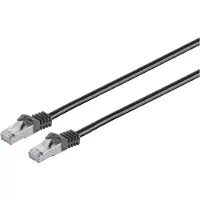 Microconnect SFTP7005S, 0,5 m, Cat7, S/FTP (S-STP), RJ-45, RJ-45, Schwarz