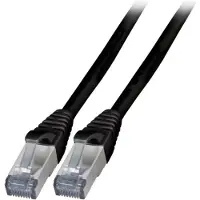 EFB Elektronik RJ45 Patchkabel S/FTP, Cat.6A, TPE, 10m, schwarz
