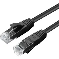 Microconnect UTP601S, 1 m, Cat6, U/UTP (UTP), RJ-45, RJ-45, Schwarz