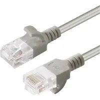 Microconnect V-UTP615-SLIM, 15 m, Cat6, U/UTP (UTP), RJ-45, RJ-45, Grau