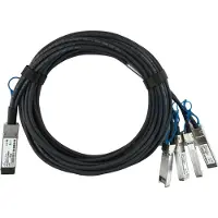 BlueOptics Dell 7R9N9 BlueLAN SC282701L3M26 passives 100GBASE-CR4 QSFP28 auf 4x25GBASE-CR SFP28 Direct Attach Breakout Kabel, 3 Meter