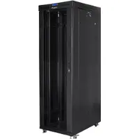 Lanberg FF01-8042-12BL, Freistehendes Gestell, 42U, 1200 kg, 142 kg, Schwarz