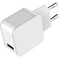 BigBen Interactive , 2.4A Fast Charge Netzladegerät - 100% recycelter Kunststoff, Weiß