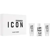 Dsquared2 Set Dsquared 2: Icon, eDP, für Damen, 50 ml + Icon, Duschgel, alle Hauttypen, 50 ml + Icon, feuchtigkeitsspendende Körperlotion, 50 ml