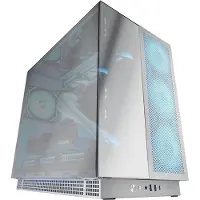Mars Gaming MC-NOVA3, Tower, PC, Silber, ATX, micro ATX, Mini-ITX, EATX, Gehärtetes Glas, SGCC, Gaming