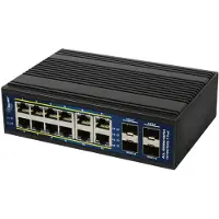 ALLNET ALL-SGI8016PM, Managed, L2+/L3, Gigabit Ethernet (10/100/1000), Vollduplex, Power over Ethernet (PoE), Wandmontage