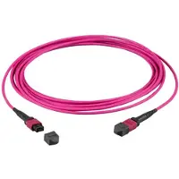 Efbe-Schott EFB MTPF12MTPFOM4-15 MTP(F)-MTP(F) Patchkabel OM4 12 Fasern Typ B LSZH erika-violett 15m MTPF12MTPFOM415