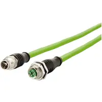 Metz BTR 142M2X12100 Verbindungsleitung 2xM12 Ste./Bu. X-kodiert ger-ger 10,0 m