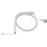 Bachmann BM0010716 Spiralleitung H05VV-F 3G1,5mm2 L:1,0m ws AEH/CEE7/7
