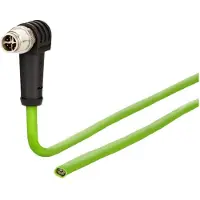 METZ CONNECT 142M2XA0010 M12 Netzwerkkabel, Patchkabel CAT 6a S/FTP 1 m Grün PUR