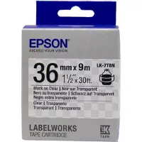 Epson Etikettenkassette LK-7TBN - Transparent - schwarz auf transparent - 36mmx9m, Schwarz auf transparent, Japan, LabelWorks LW-1000P LabelWorks LW-900P, 3,6 cm, 9 m, 1 Stück(e)