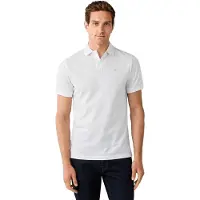 Hackett London für Herren. HM5600239 White Slim Fit Logo Polo Shirt (XXL), Weiß, Lässig, Baumwolle, Kurzarm