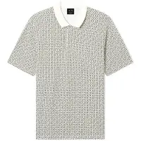 Armani Exchange für Herren. XM000736AF10819F1165 Beigefarbenes Poloshirt (M), Lässig, Baumwolle, Kurzarm