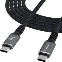 Wozinsky 5907769376740, 1 m, USB C, USB C, USB4 Gen 2x2, 40 Gbit/s, Schwarz