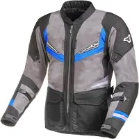 Macna Aerocon Motorrad Textiljacke, grau/schwarz/blau, S