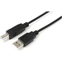 Microconnect USBAB03B, 0,3 m, USB A, USB B, USB 2.0, Schwarz