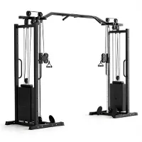 PH Fitness Dual Adjustable Kabelzugstation – 200 kg Gewichtsblock – Functional Trainer – Kabelzug Maschine – Fitnessstation für Zuhause & Studio