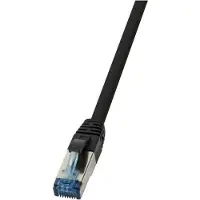 2Direct CQ6095S, 10 m, Cat6a, S/FTP (S-STP), RJ-45, RJ-45, Schwarz