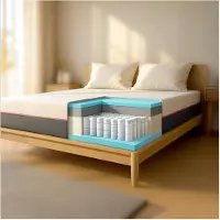 THE WHITE STONE Matratze 160x190 Memory Foam Breeze und Taschenfedern | Höhe 30 cm