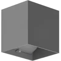 Brumberg 65141103 LED-Wandanbauleuchte 230 V AC, 50 Hz, 6 W, 3.000 K, graphit struktur, IP54, sch