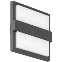 Brumberg 65071103 LED-Wandanbauleuchte 230 V AC, 50 Hz, 8,6 W, 3.000 K, graphit struktur, IP65, s
