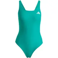 Adidas Badeanzug PERFORMANCE "MIT V-FÖRMIGEM RÜCKENDESIGN", Damen, Gr. 44, N-Gr, grün (equipment grün), Obermaterial: 78% Polyamid, 22% Elasthan, Badeanzüge Badeanzug, sportlicher Stil, für Schwimmen