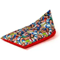 Go Gift Sako sack pouffe Mattress print-red XXL 160 x 80 cm