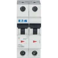 Eaton MOE FAZ-D25/2 LS-Schalter, 25A, 2p, D-Char