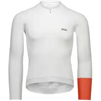 POC - Cadence L/S Jersey - Radtrikot Gr S grau/weiß