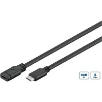 Microconnect USB3.1CC1EX, 1 m, USB C, USB C, USB 3.2 Gen 1 (3.1 Gen 1), Schwarz