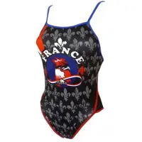 Turbo France Coq Badeanzug Mit Dünnen Trägern